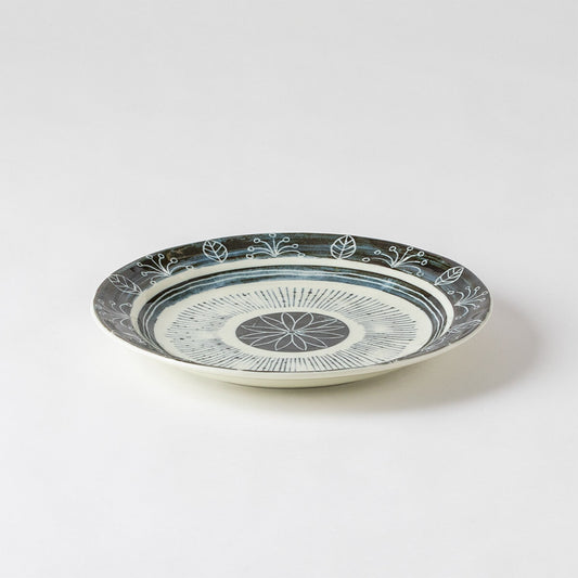 おもてなし大皿 黒彩紋