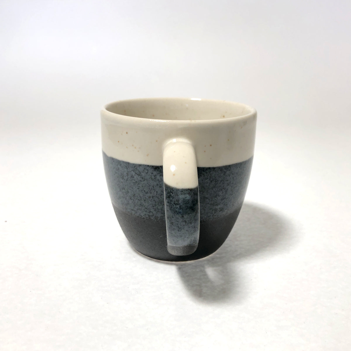 和ボーダー マグカップ 鉄黒