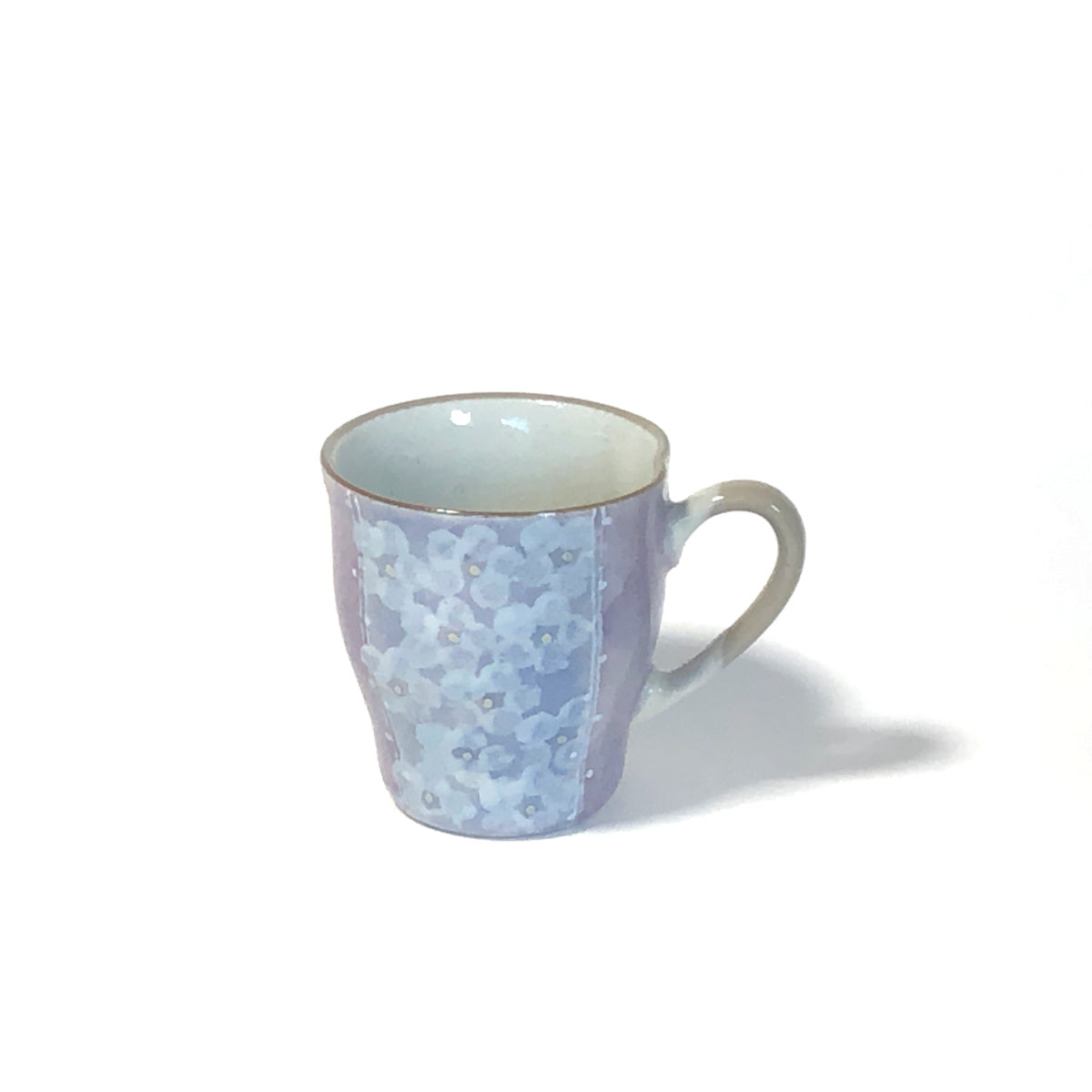 手描きムラサキの花畑 マグカップ