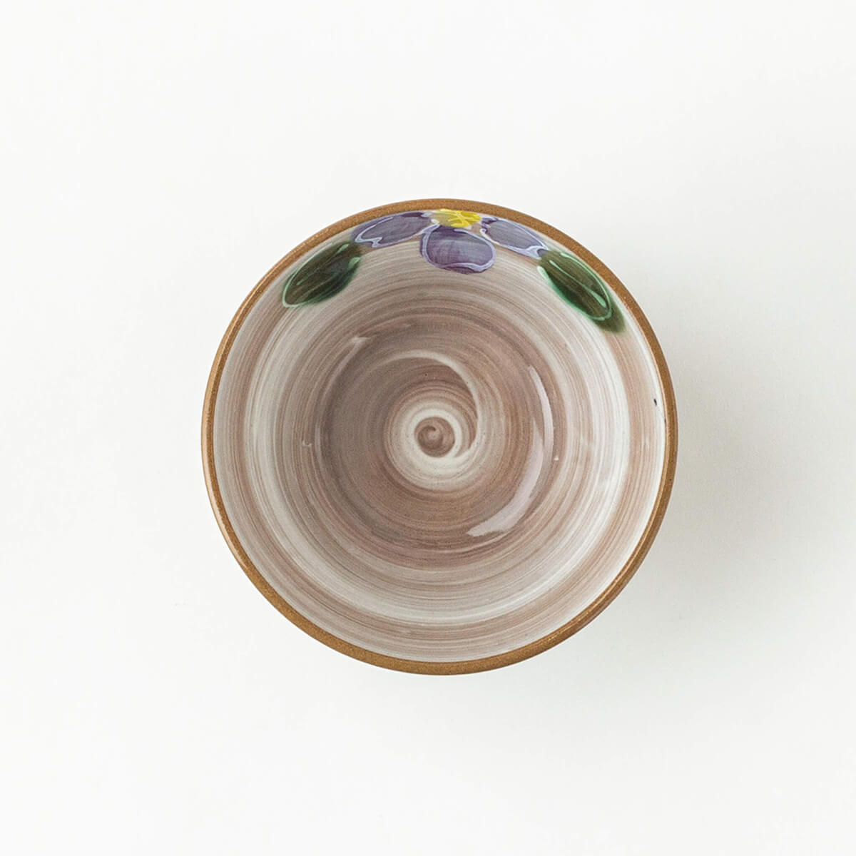 手描き 紫桜 茶碗