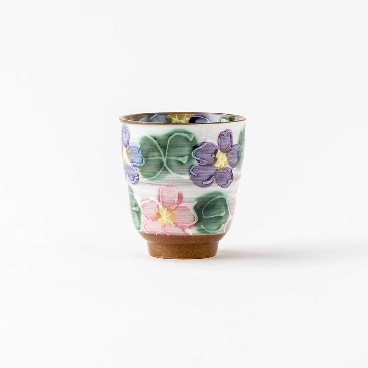 手描き 紫桜 湯呑