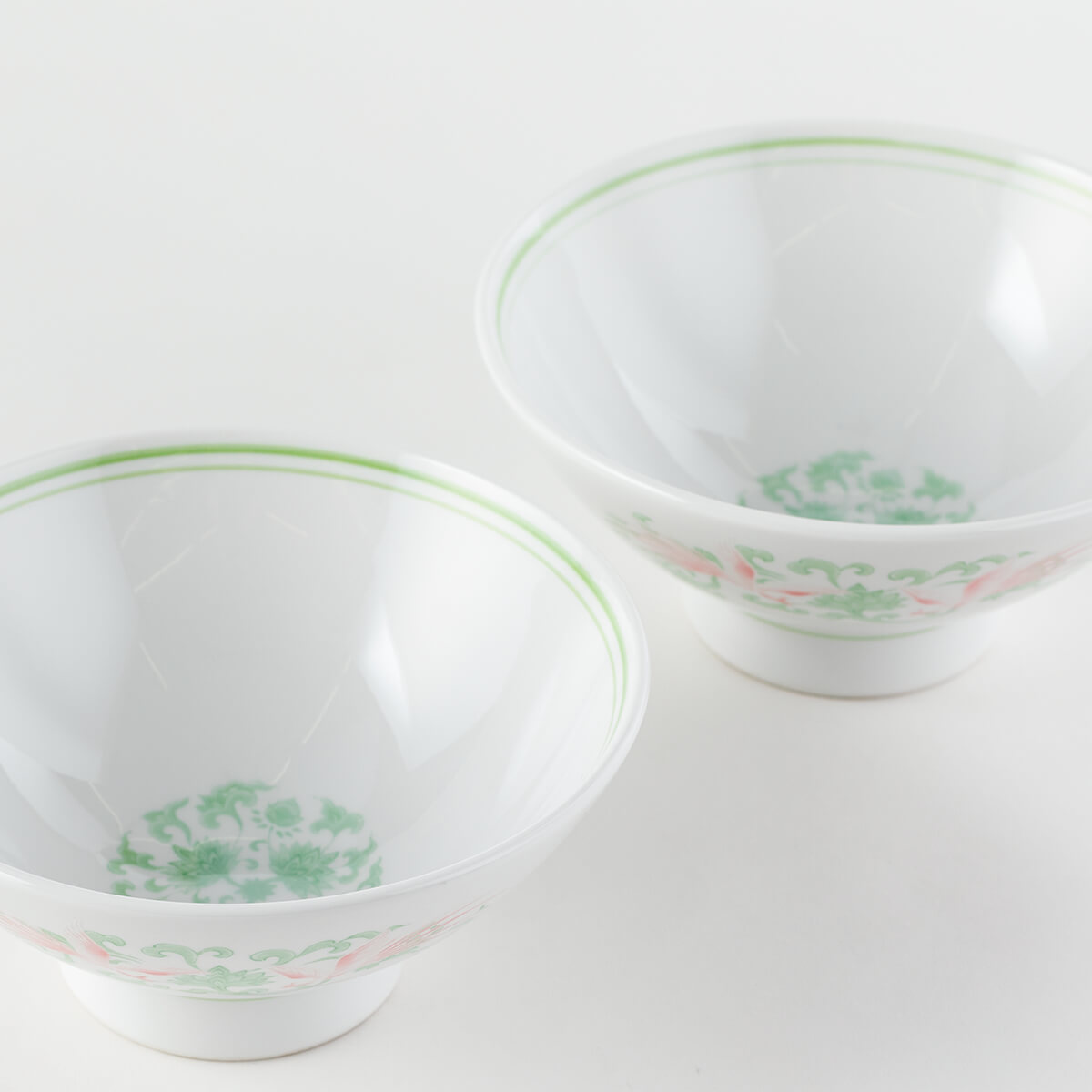【56%OFF】特価品 豪奢な中華 大き目飯碗2ケ入れ