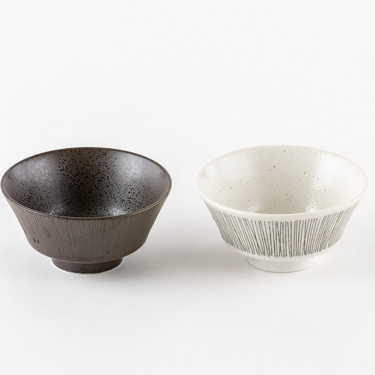 ブラン&ノワール ペア茶碗