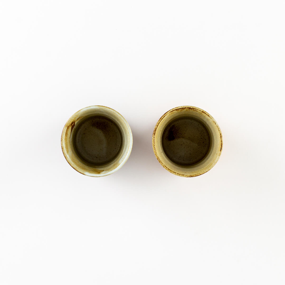 【50%OFF】蔵出し KURADASHI 線彫焼酎ペアーカップ(black & brown)