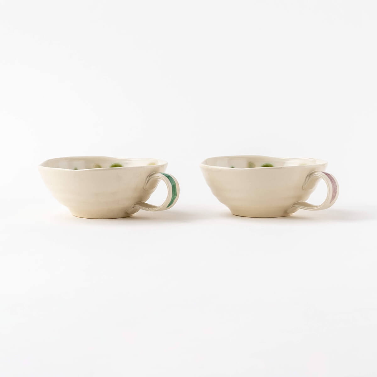 万葉庵オリジナル 緑彩ぶどうスープカップペア