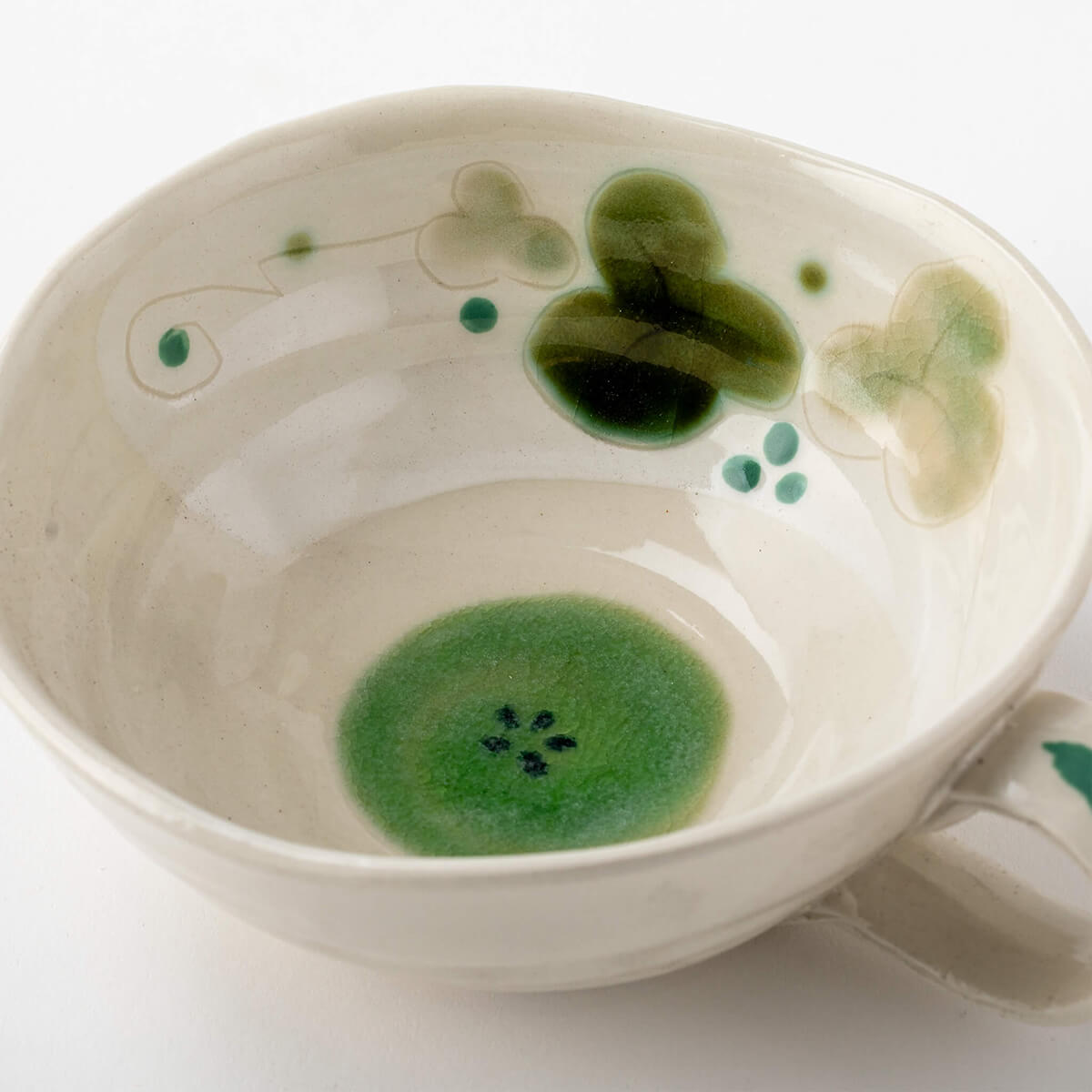 万葉庵オリジナル 緑彩ぶどうスープカップペア