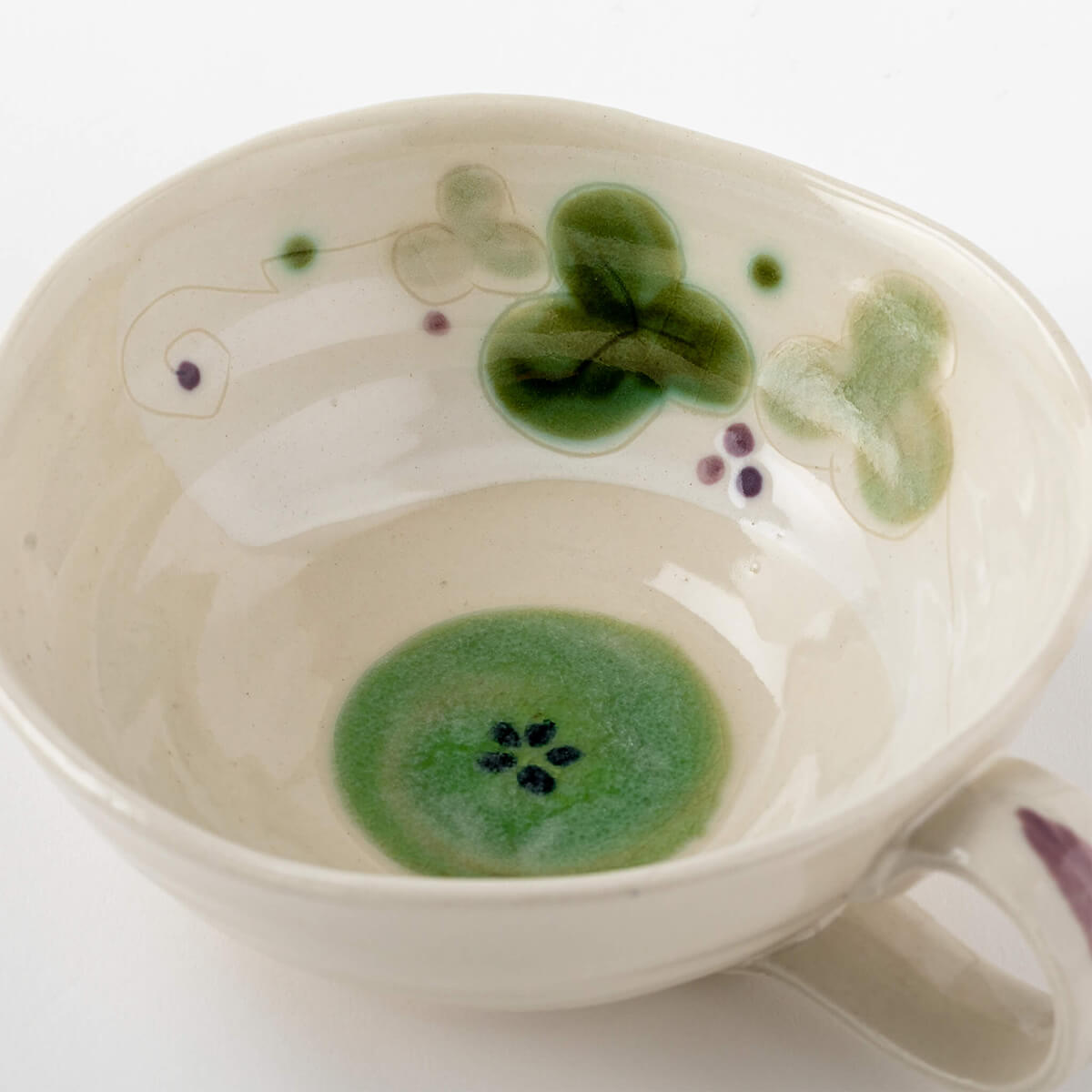 万葉庵オリジナル 緑彩ぶどうスープカップペア
