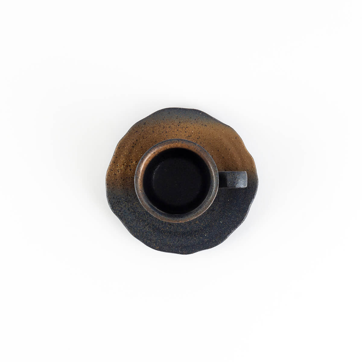 【20%OFF】蔵出し 黒備前コーヒーカップセット(ペア)