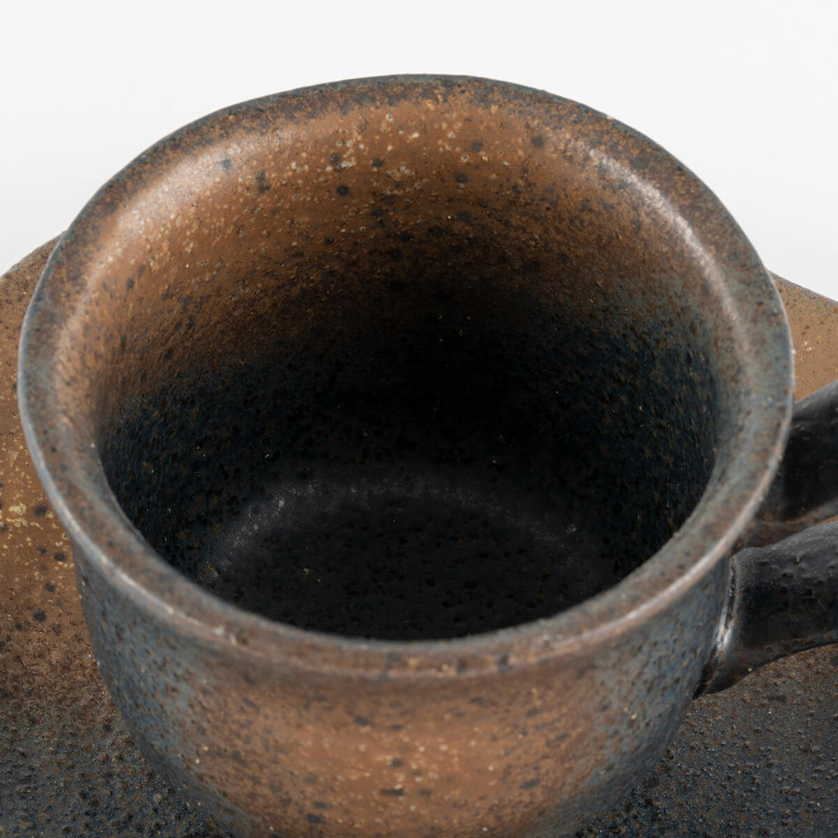 【20%OFF】蔵出し 黒備前コーヒーカップセット(ペア)