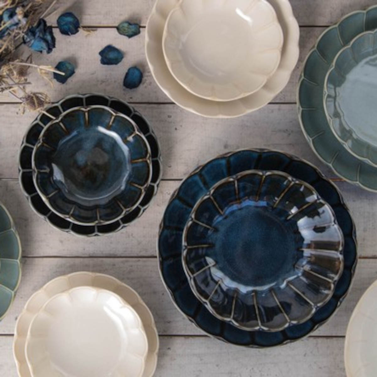 ⭐ 美品 陶あん 京焼 深皿 2枚セット⭐ 京焼 陶あん お皿2枚セット 京焼 陶あん outlet shop