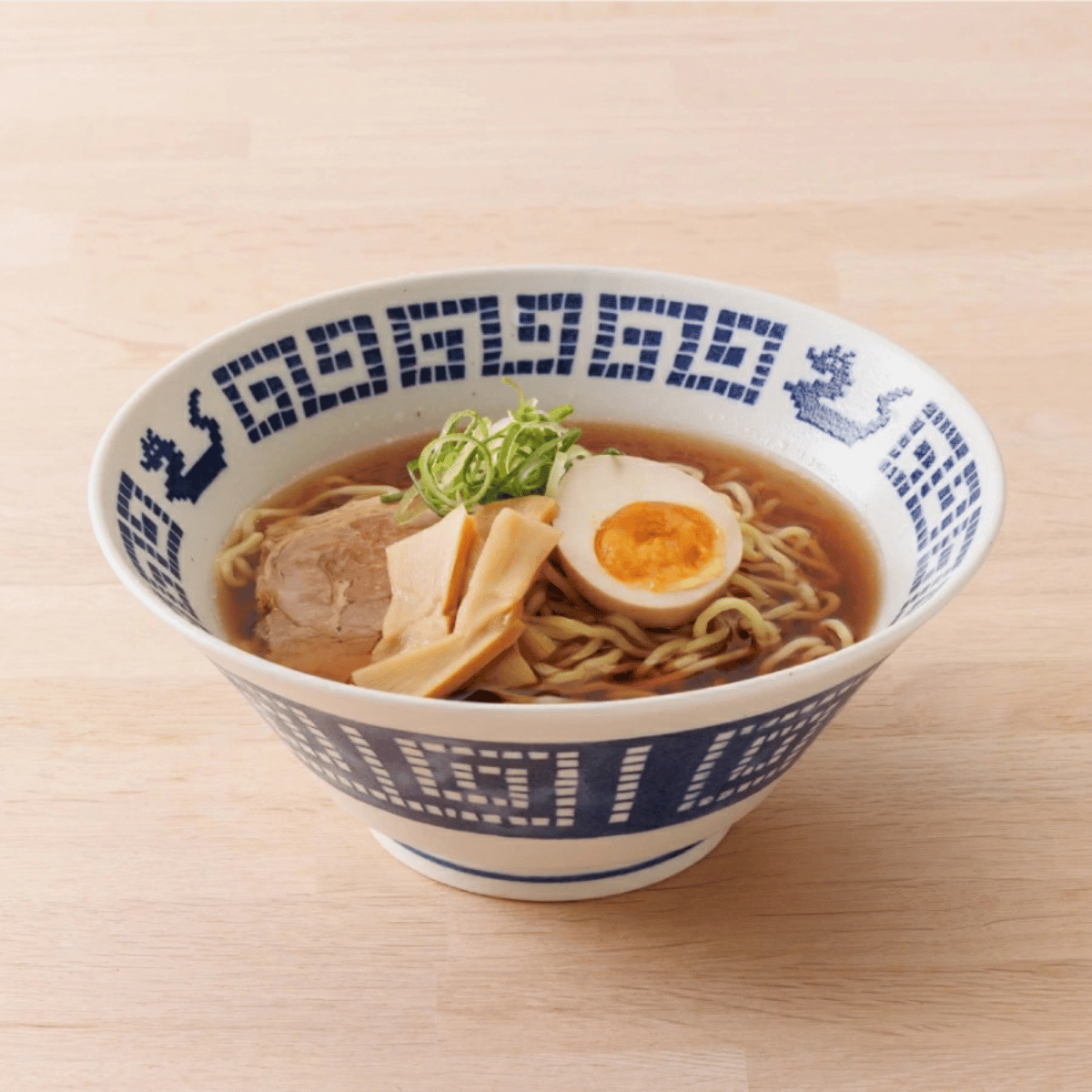 雷紋龍 一人用食器セット 6点｜かわいい中華食器 ラーメンどんぶり・深皿・八角皿
