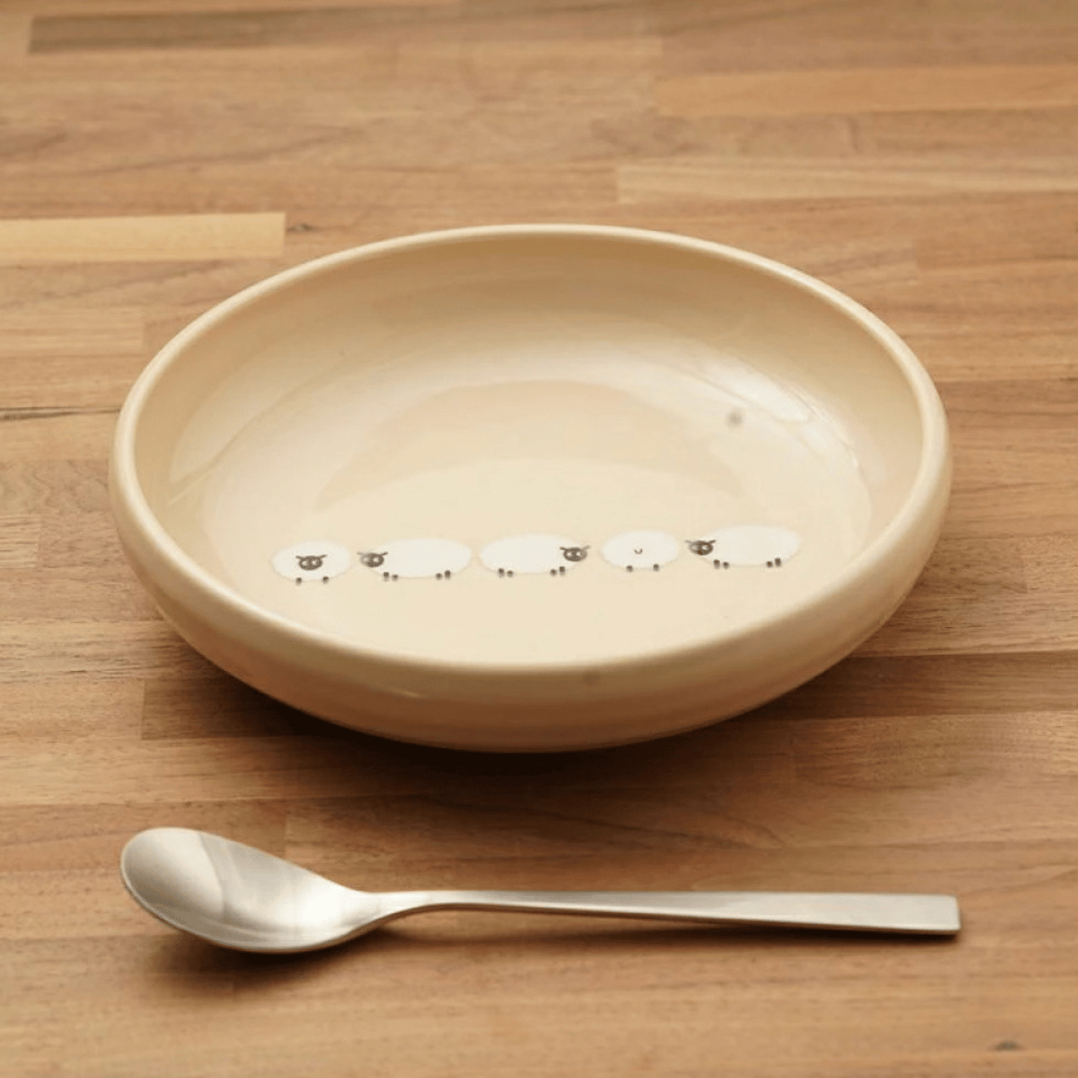 しあわせひつじ 深皿 L 4柄セット｜21cm 美濃焼・かわいい食器