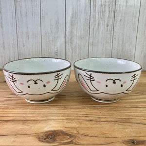 ほっこり小丼　2個（ほっこりウサギ／ほっこりネコ)