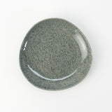 めぐり陶器　色釉シリーズ　薄墨　5.0寸皿