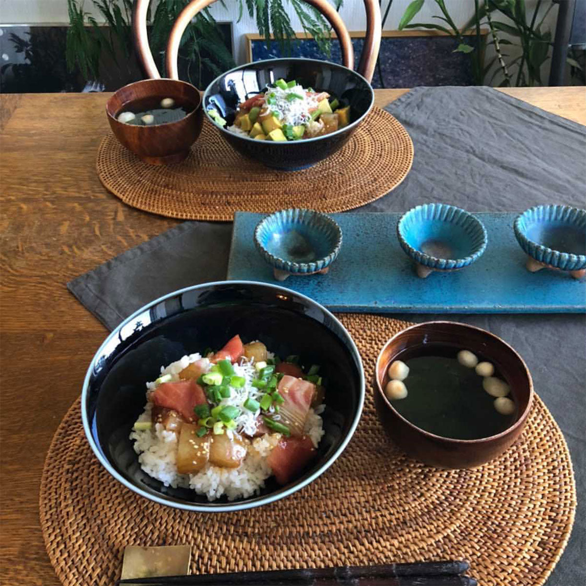 ラーメン丼(窯変紺)