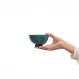 ソギ飯碗(トルコ釉/白釉)