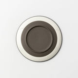 黒土化粧しのぎ　5.0皿（ホワイト/グリーン/ブルー）