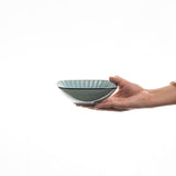黒土化粧しのぎ　4.5角鉢（ホワイト/グリーン/ブルー）