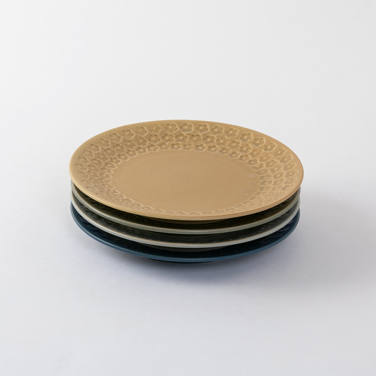 24%OFF】特価品 フラワースタンプシリーズ ケーキ皿セット