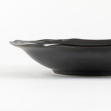 カレー皿ペア アイボリー＆ブラック ティーク 食器 プレート 日本製 21.5 cm 深皿