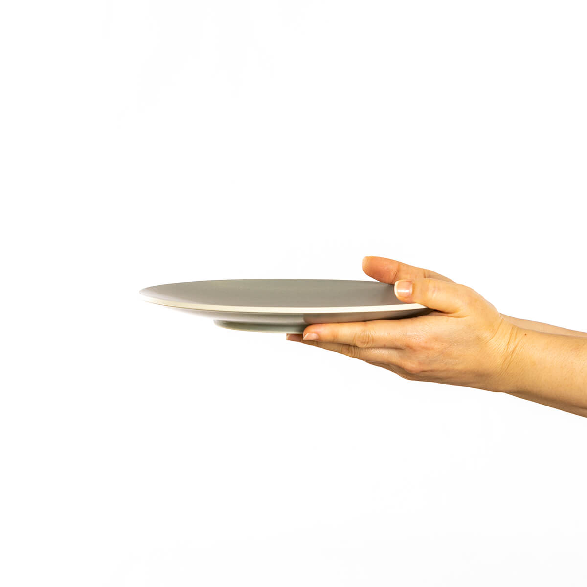 グレーマットカフェプレート3点セット