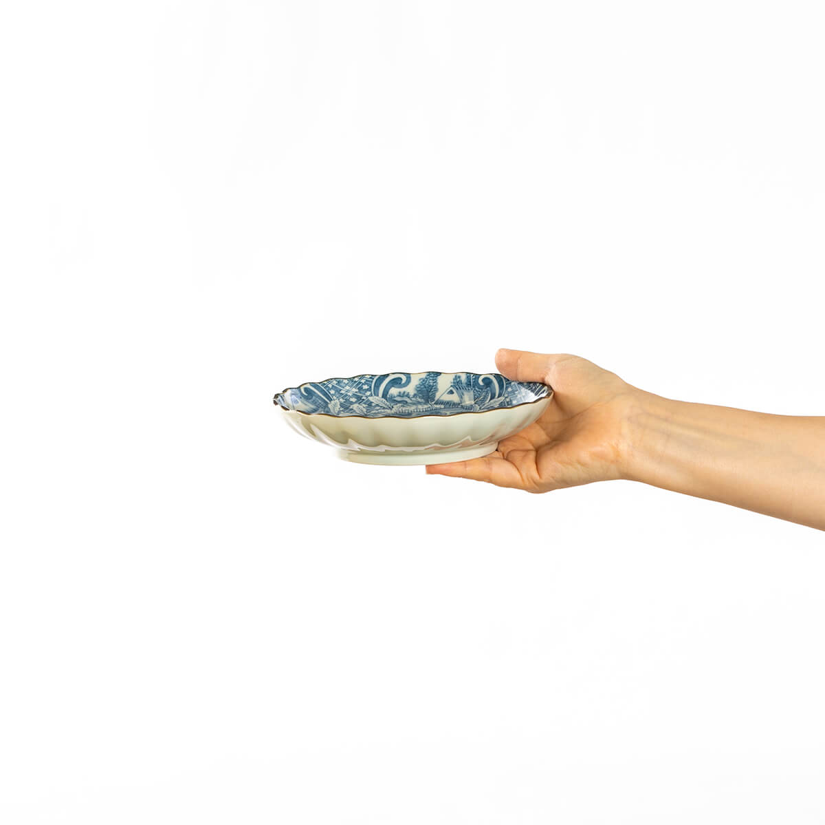 染付絵変り 中皿揃 – 陶土う庵