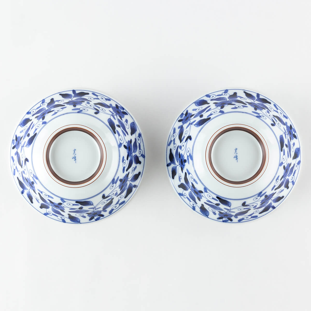 28％OFF】特価品 そば丼 軽量染付彩花 2点 – 陶土う庵