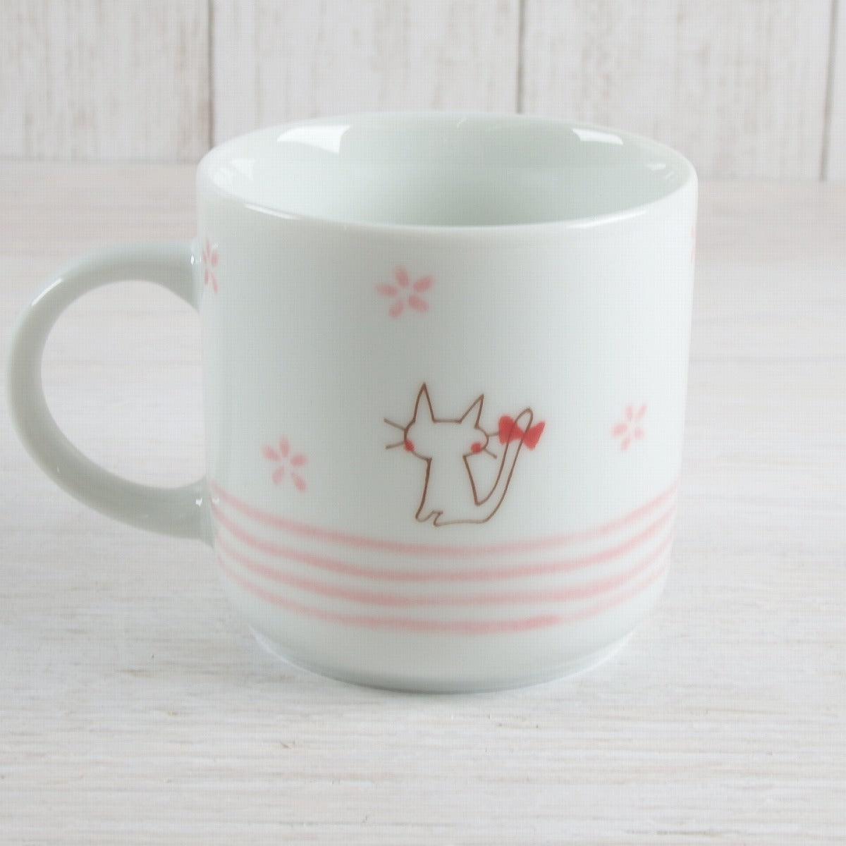 リボン猫PK　茶碗＆マグ