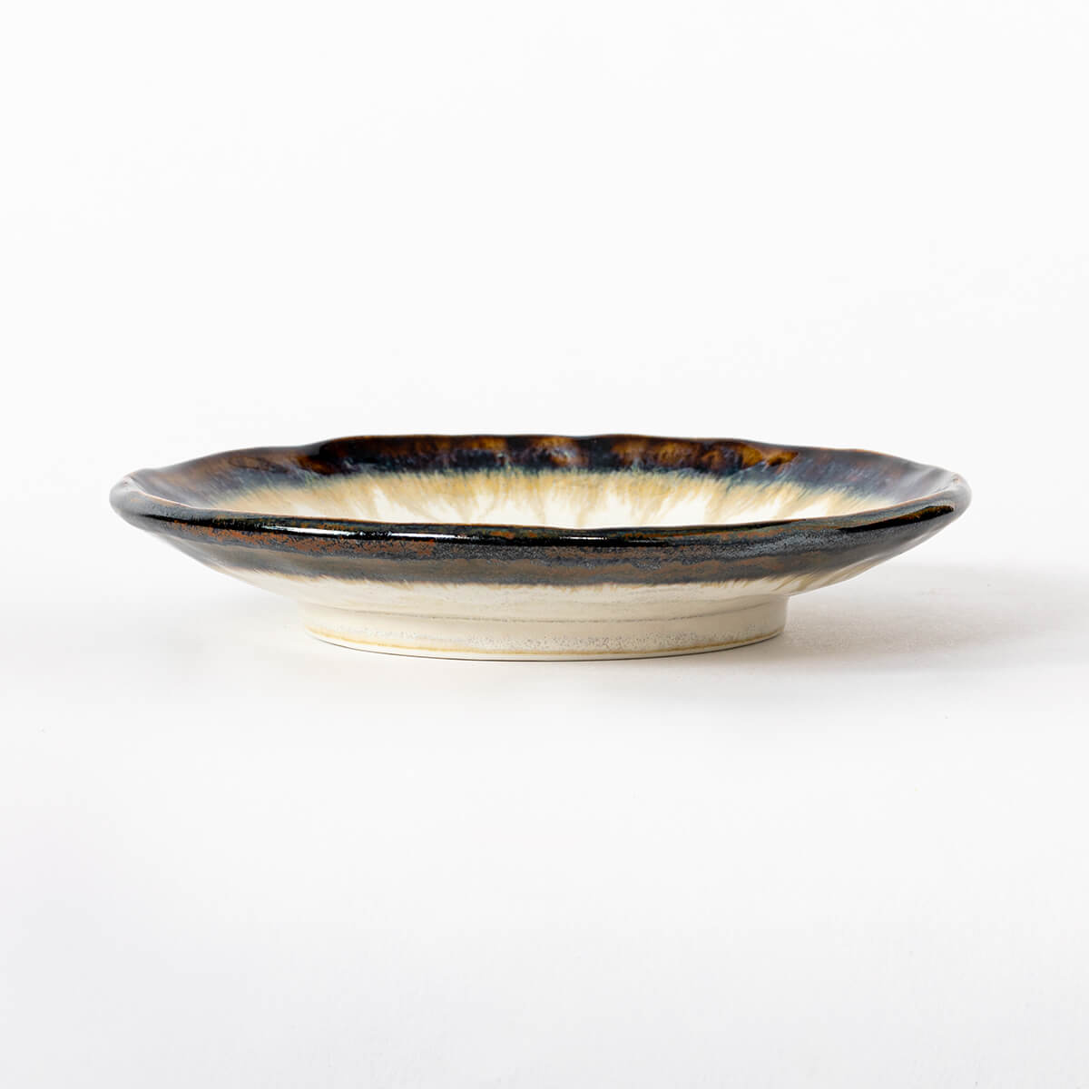 5個セット盛込皿 錆釉ヒワ流し17.0長皿 ［ 53 x 12.5 x 2.5cm ］ 5個セット盛込皿 錆釉ヒワ流し17.0長皿 ［ 53 x 12.5