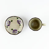 紫椿コーヒー碗皿