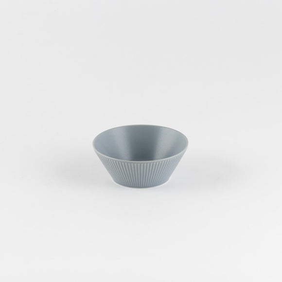 二明商店のRe-食器　「めぐり陶器」grace ボウルS　ブルーグレー