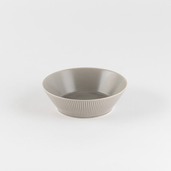 二明商店のRe-食器　「めぐり陶器」grace ボウルL　グレージュ