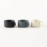 マットカラーのスタックスープカップ　3色セット