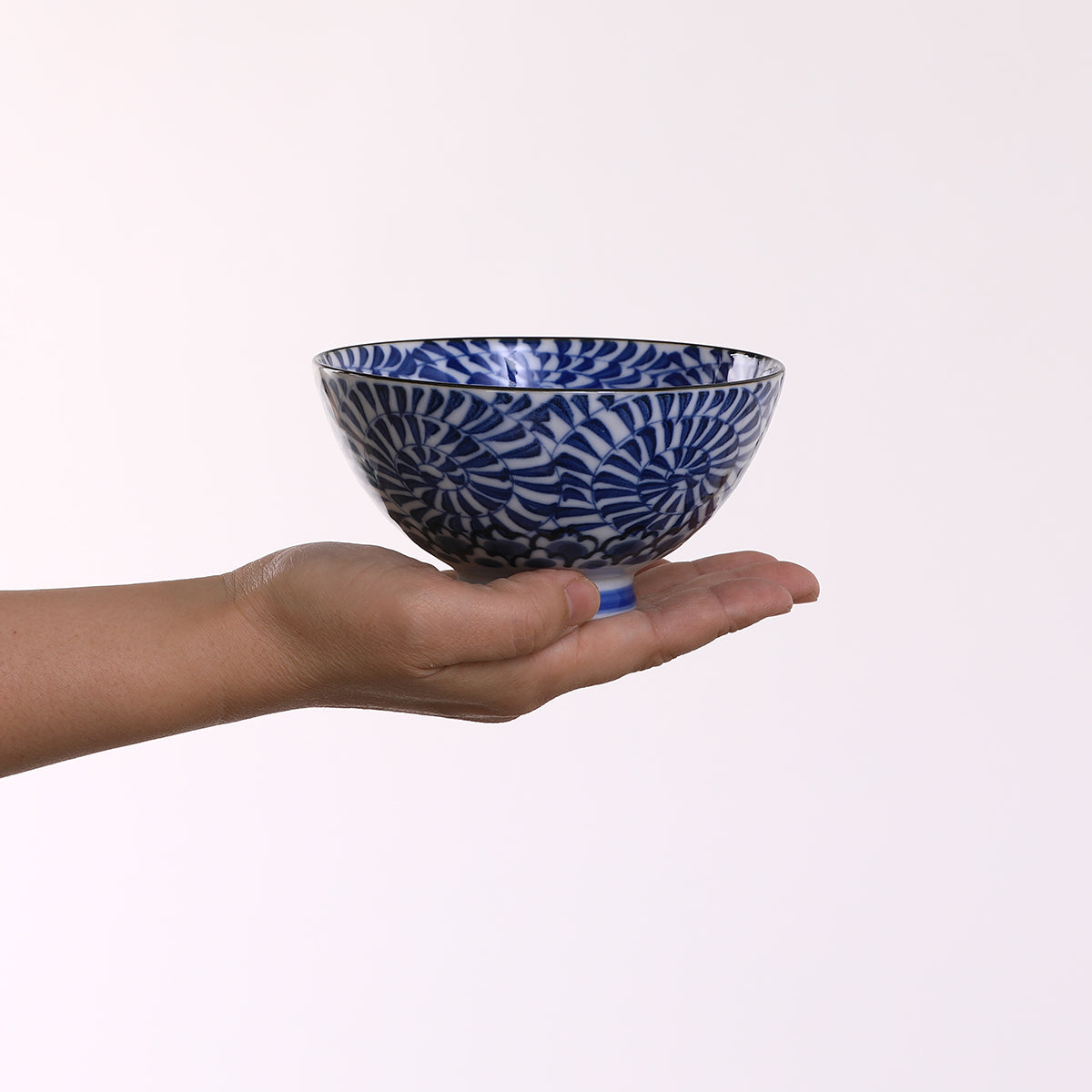 抹茶碗　タコ唐草紋様 古舫庵コレクション蛸唐草蓋付茶碗 飯碗 煮物碗 2客セット 懐石