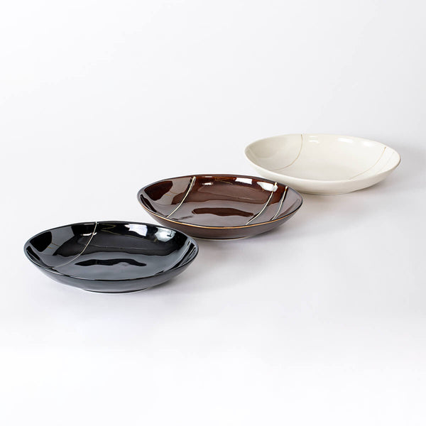 楕円球 カレー皿３枚組 – 陶土う庵